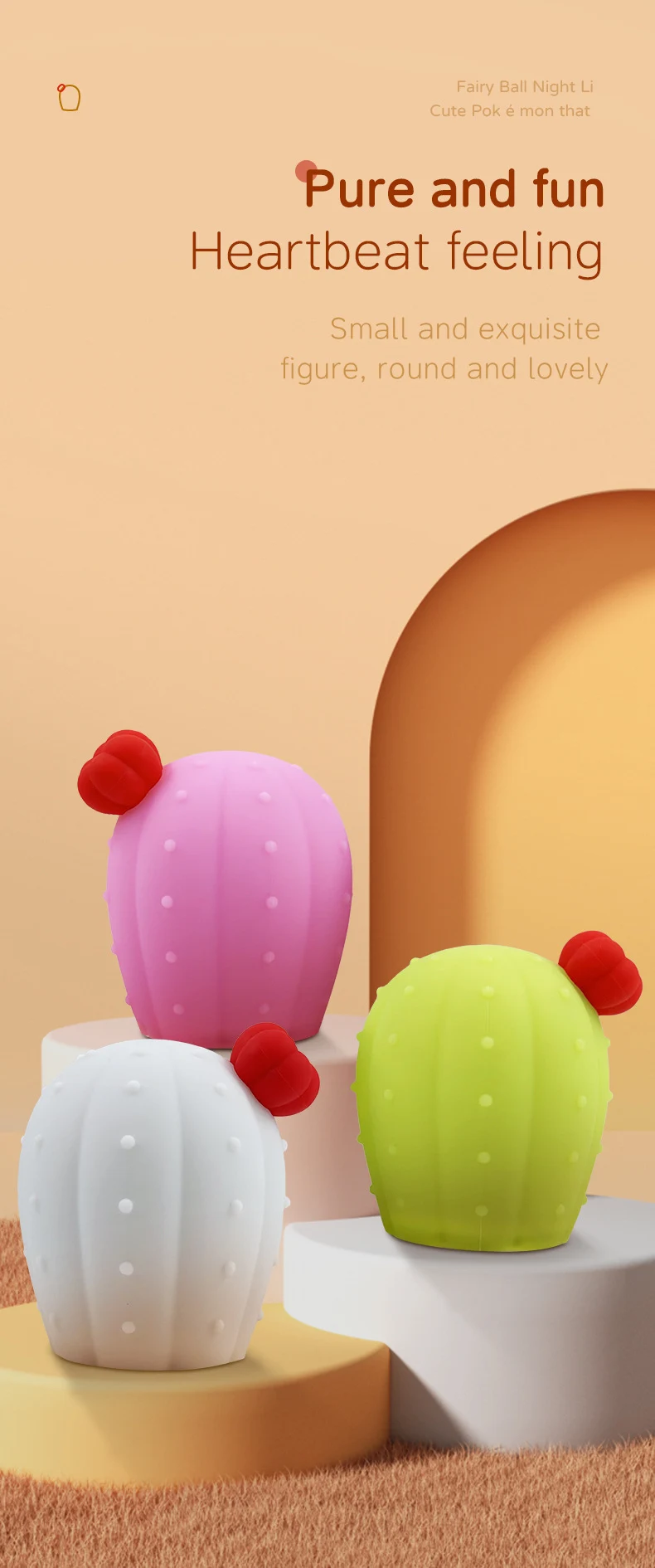 Cactus Colorful Creative Small Night Light