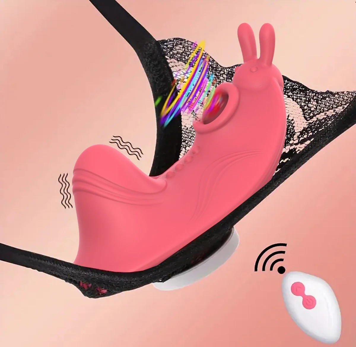 Wireless remote control rabbit vibrator