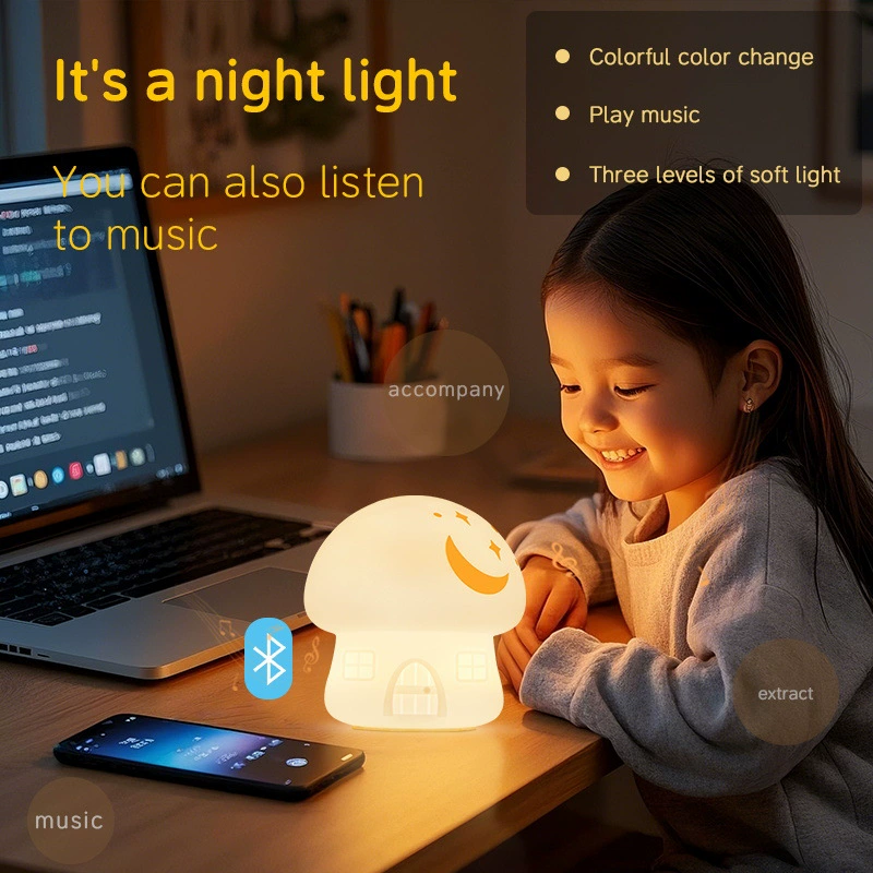 Luz noturna multifuncional de silicone