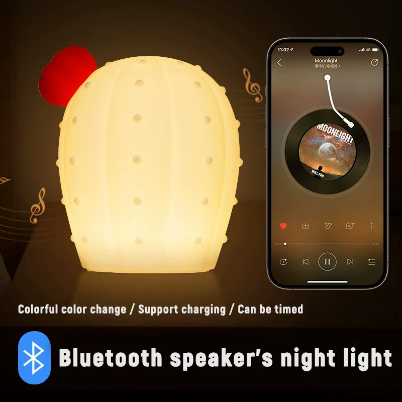 Luz noturna de LED de toque recarregável