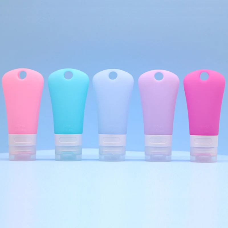 Garrafas de viagem de silicone com bolsa